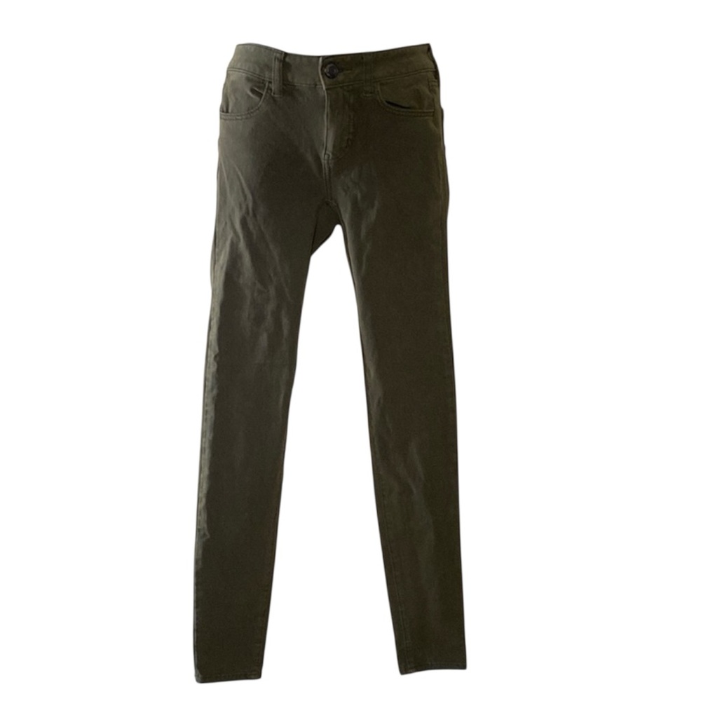 American Eagle Outfitters Olive Skinny Jeans Size 0